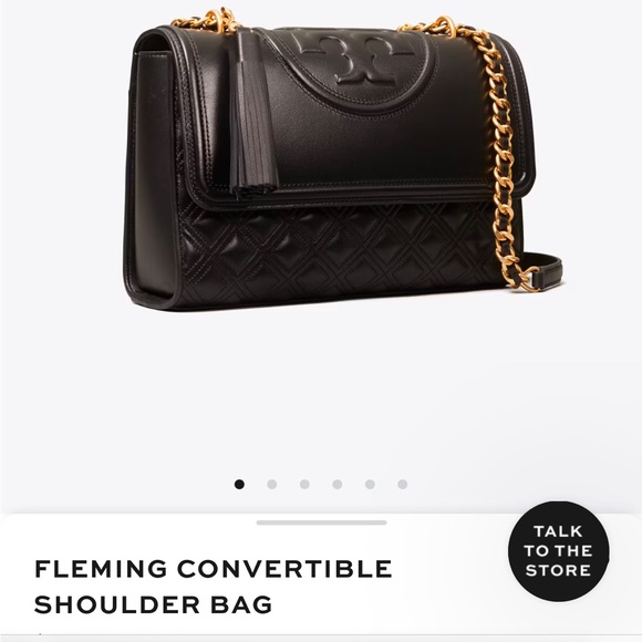 Tory Burch Fleming Quilted Convertible Shoulder Bag - Picture 9 of 15